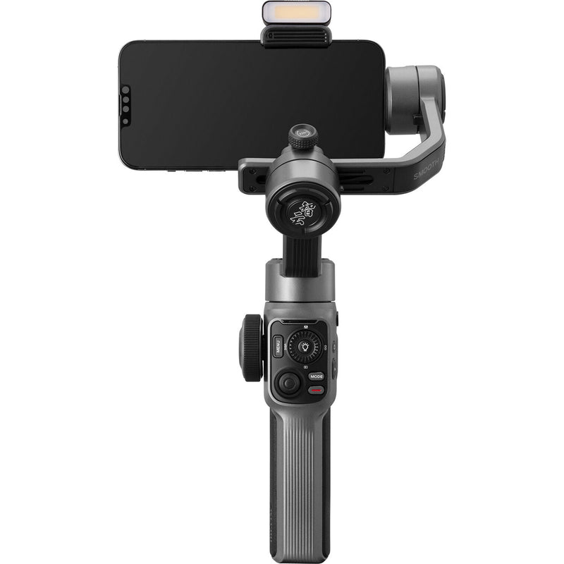 ZHIYUN SMOOTH 5S Pro (Grey) Smartphone Gimbal Combo Kit (include Tripod, Magnetic Fill Light & Filters, Protective Bag)