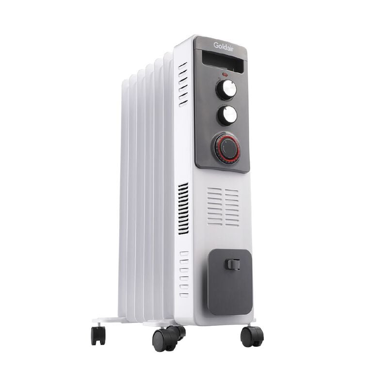 Goldair 1900W (1500w+400w) 7 Fin Oil Column Heater with Turbo & Timer