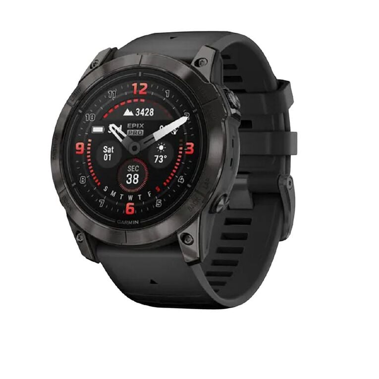 Garmin epix Pro (Gen 2) - Sapphire Edition, 51 mm, Carbon Gray DLC Titanium with Black Band