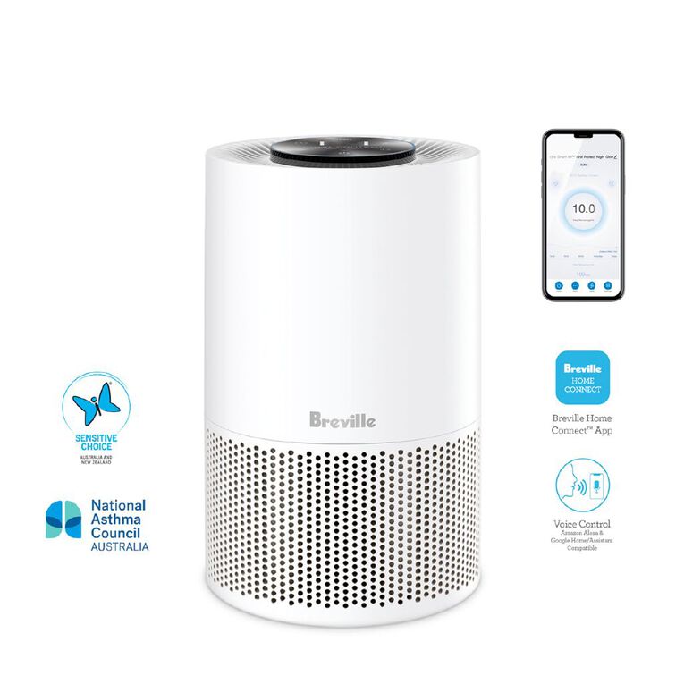 Breville The Smart Air Viral Protect Night Glow Purifier