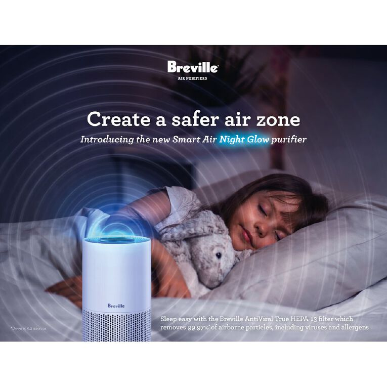 Breville The Smart Air Viral Protect Night Glow Purifier