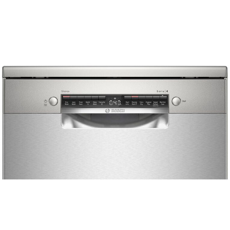 Bosch 60cm Series 4 Freestanding Dishwasher - Brushed Steel