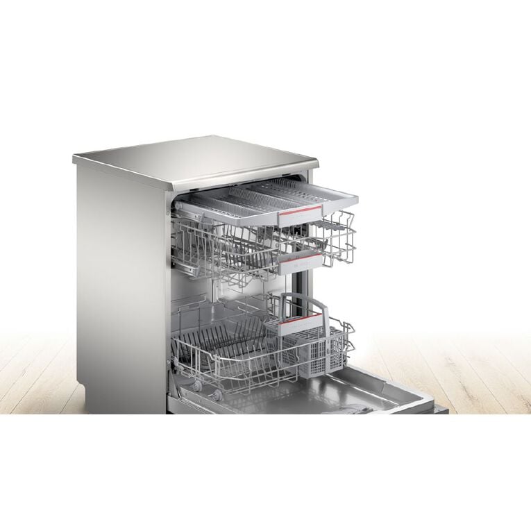 Bosch 60cm Series 4 Freestanding Dishwasher - Brushed Steel