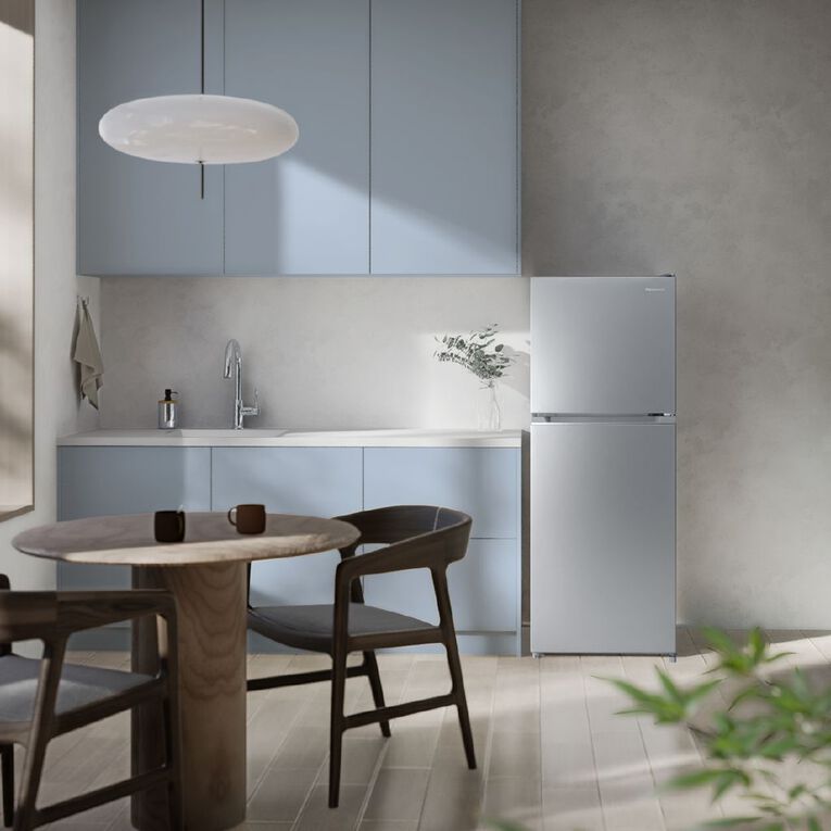 Panasonic 201L Top Mount Freezer Refrigerator - Stainless Steel