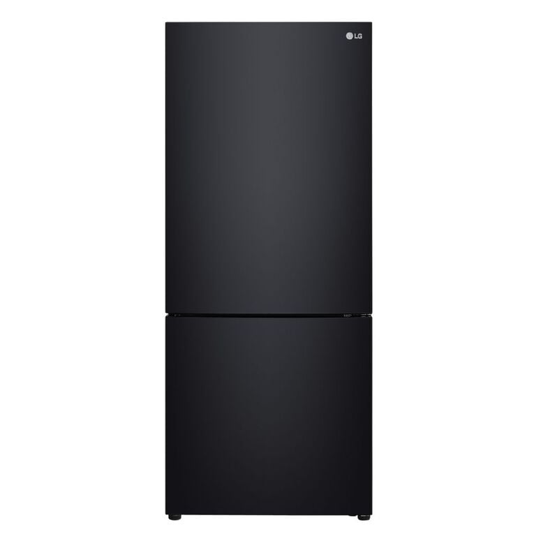 LG 420L Bottom Mount Fridge Freezer - Black Finish