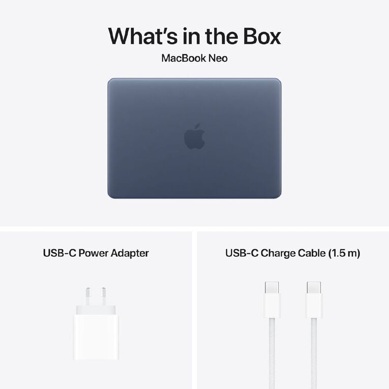 Apple MacBook Neo 13-inch with A18 Pro Chip 8GB/512GB 6 Core CPU 5 Core GPU - Touch ID - Indigo
