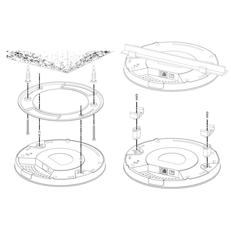 Edimax CAP300 802.11N Ceiling-Mount PoE Access Point. Mutliple SSIDs. Fast Roaming. SeamlessMobility. Supports Edimax Pro Network Management Suite with AP array architecture.