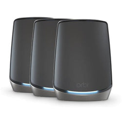 Netgear Orbi RBK863SB (AX6000) Tri-Band WiFi 6 Mesh System - Black - 3 Pack