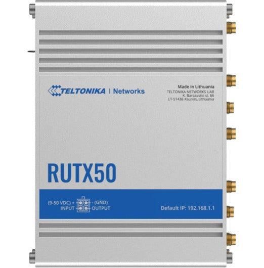 Teltonika RUTX50 (AC867) Dual-Band WiFi 5 5G LTE Industrial Cellular Router