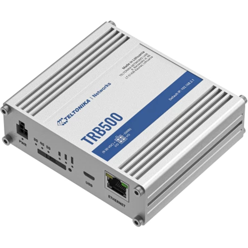 Teltonika TRB500 Industrial Ethernet to 5G IoT Cellular Gateway with I/O