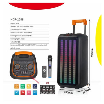 LED Portable Bluetooth Speaker