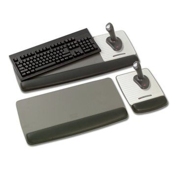 3M 70005286128 3M Keyboard Gel Wrist Rest Platform WR420LE Black