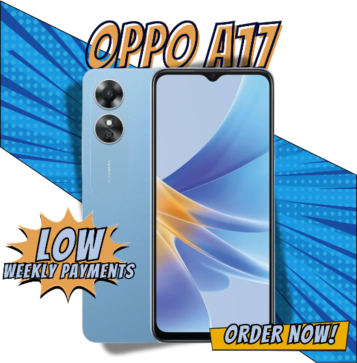 OPPO A17 Smartphone, 64GB, Lake Blue