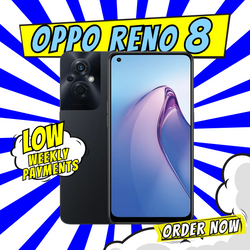 OPPO Reno8 5G Smartphone, 256GB, Shimmer Black