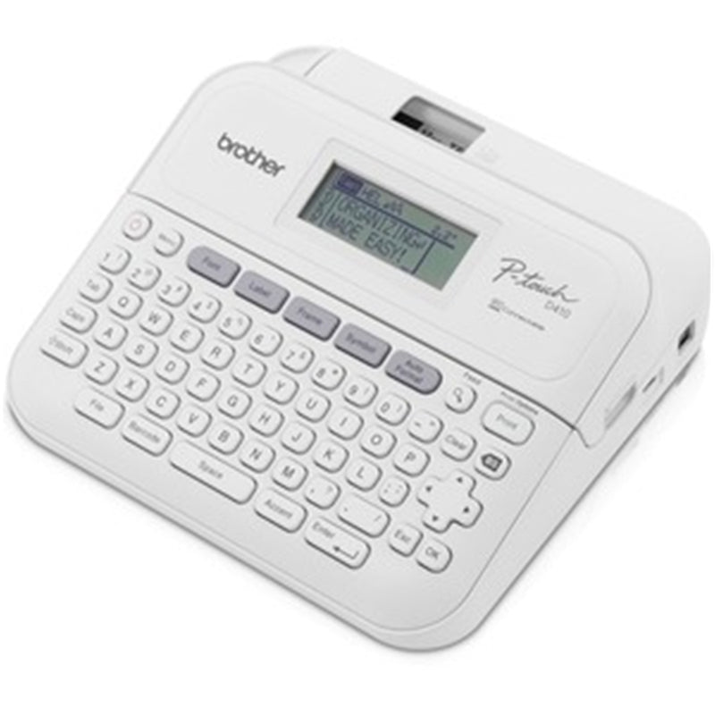 Brother PTD410 P-touch Home/Office Advanced Label Maker - 15 Fonts - Tape - for Home, Office