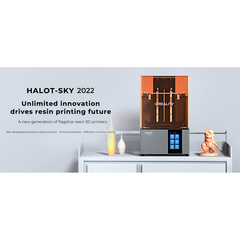 Creality Resin 3D Printer Halot-Sky 2022 6K Mono LCD Screen - 1-4s / Layer, Build Size 198 x 123 x 200 mm