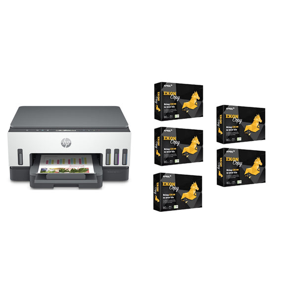 HP Business Eco-Friendly Printer Pack Includes7005 InkTank Colour MFP Printer & 2500 Sheets A4 Paper