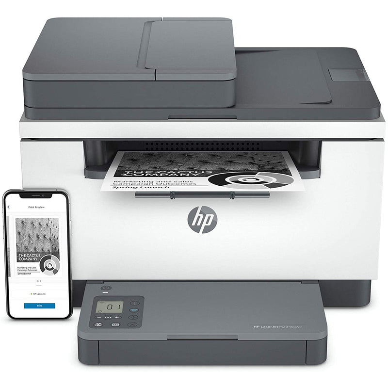 HP Home Office Printer Startup Pack Includes one M234SDWE Mono Laser MFP Printer & 2500 Sheets A4 Paper