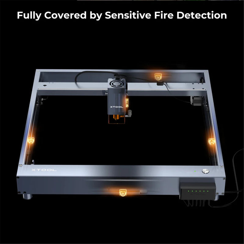 XTool Laser Engraver & Cutter Accesories Fire Safety Set, Auto Fire Detection, Fire Extinguishing, Compatible with xTool D1 series, M1, P2 and Laserbox