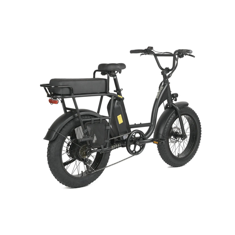 Pedal Brewer Electric Fat Tyre Cruiser Bike Black 560Wh Battery