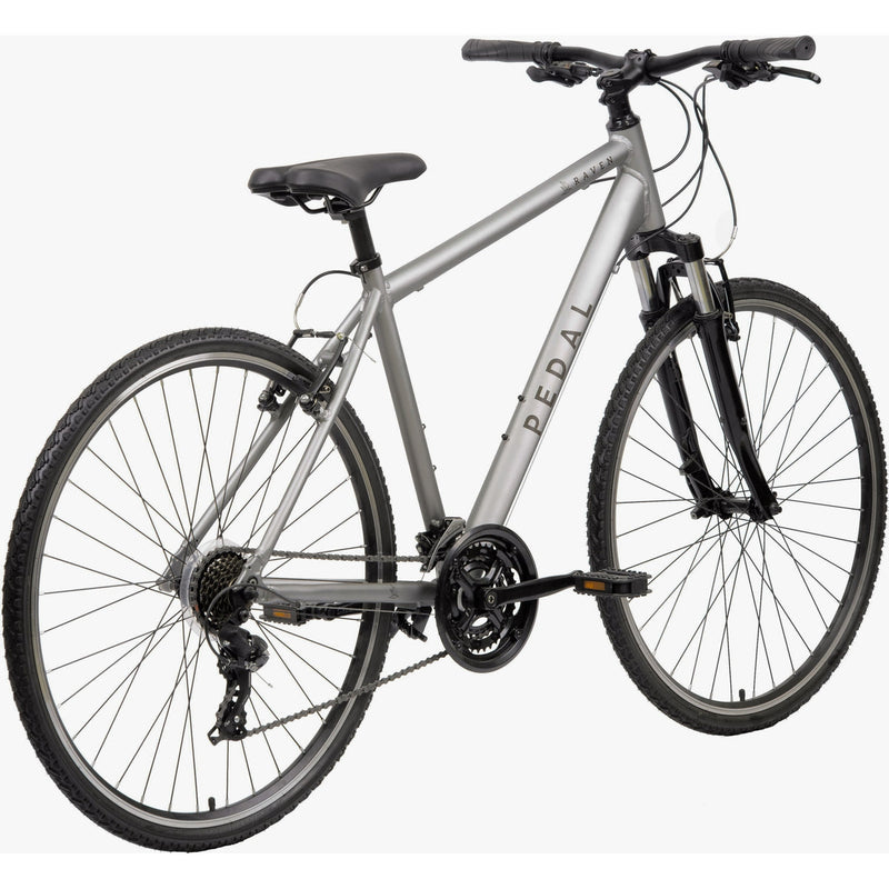Pedal Raven 3 Hybrid Bike Satin Silver