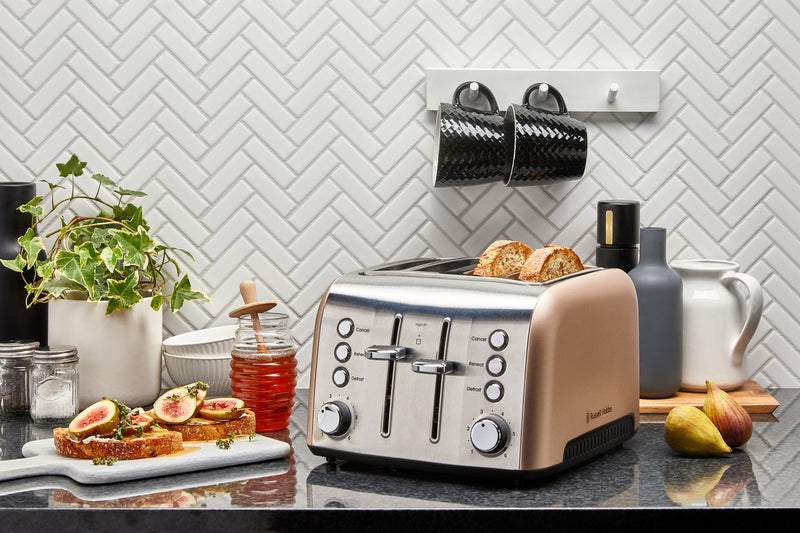 Russell Hobbs Brooklyn Champagne 4 Slice Toaster RHT94CHM