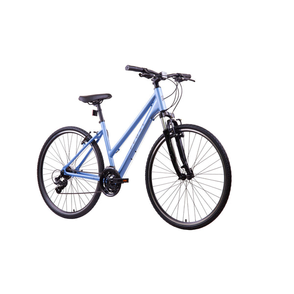 Pedal Raven 3 Hybrid Bike Trapeze Frame Blue