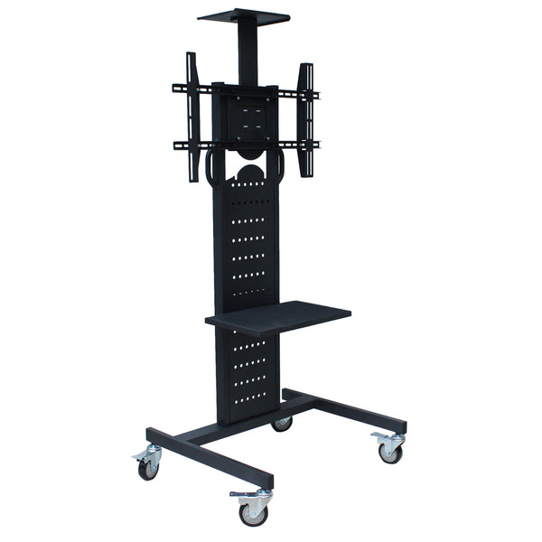 32-80" TV Cart - Hold up To 80 KG Video Conference Mobile Trolley Stand System - 3 Years Warranty