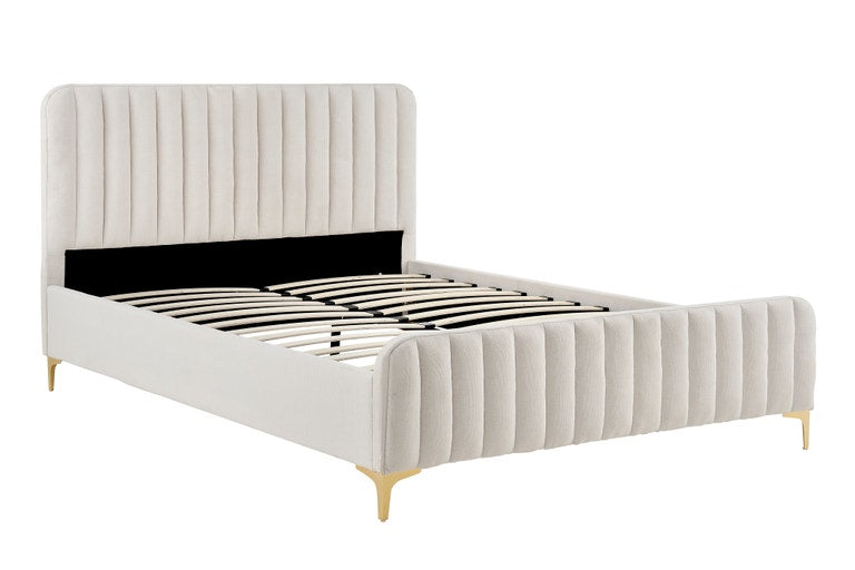 Shangri-La Victoria Bed Frame (Oatmeal, Double)