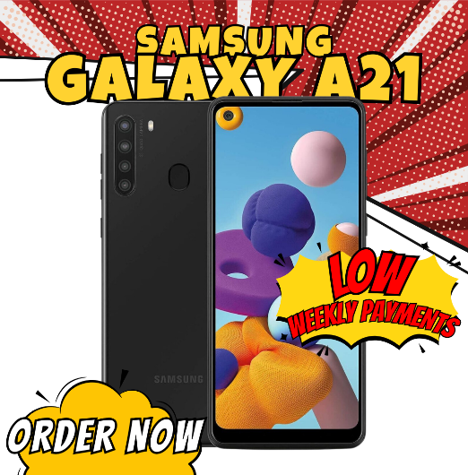 Samsung Galaxy A21 A215U 6.5 Infinity Display 32GB Android Smartphone (Black, New GSM Unlocked)