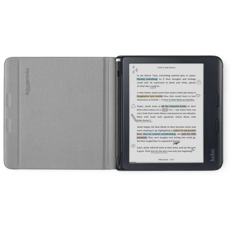 Kobo Libra Colour (2024) Notebook SleepCover Case - Black