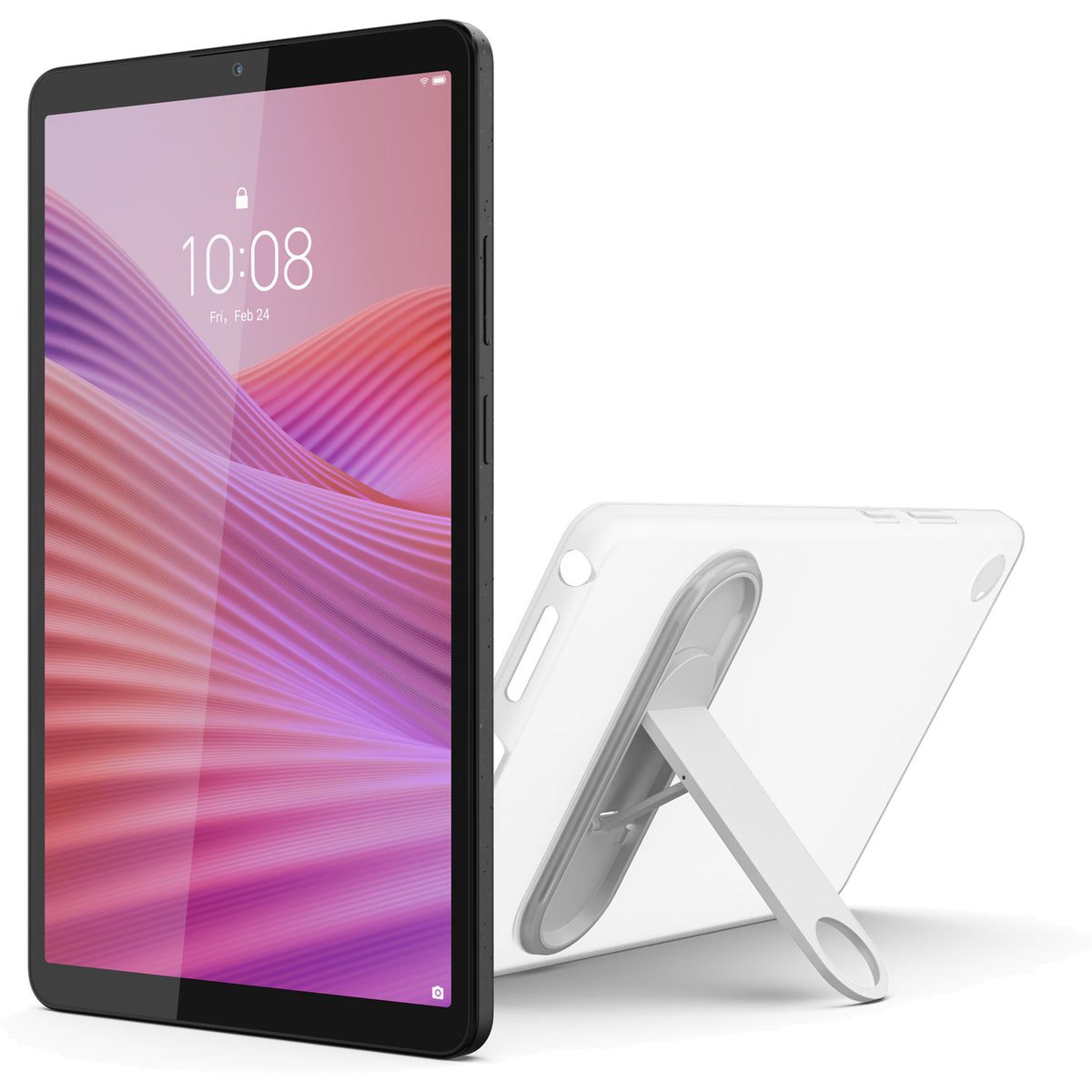 Lenovo Tab One 8.7" HD - Luna Grey with Clear Case
