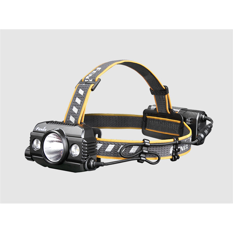 Fenix Search & Rescue HP30R V2.0, Black Expedition Headlamp Max 3,000 Lumens, Powered by 2 x 21700 5,000mAh Li-ion Batteries (Included), Build-In USB-C Charging Port, Dual interface for charging and discharging capability. 5 Years Free Repa