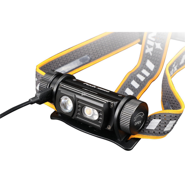 Fenix Work & Outdoor HM60R Rechargeable LED Headlamp Max 1,300 Lumens Headlamp, All-In-One Side Switch, All-metal Body, Reflective Headband, 1 x 18650 2600mAH Li-ion Battery & USB-C Charging Cable are Included. 5 Years Free Repair Warranty