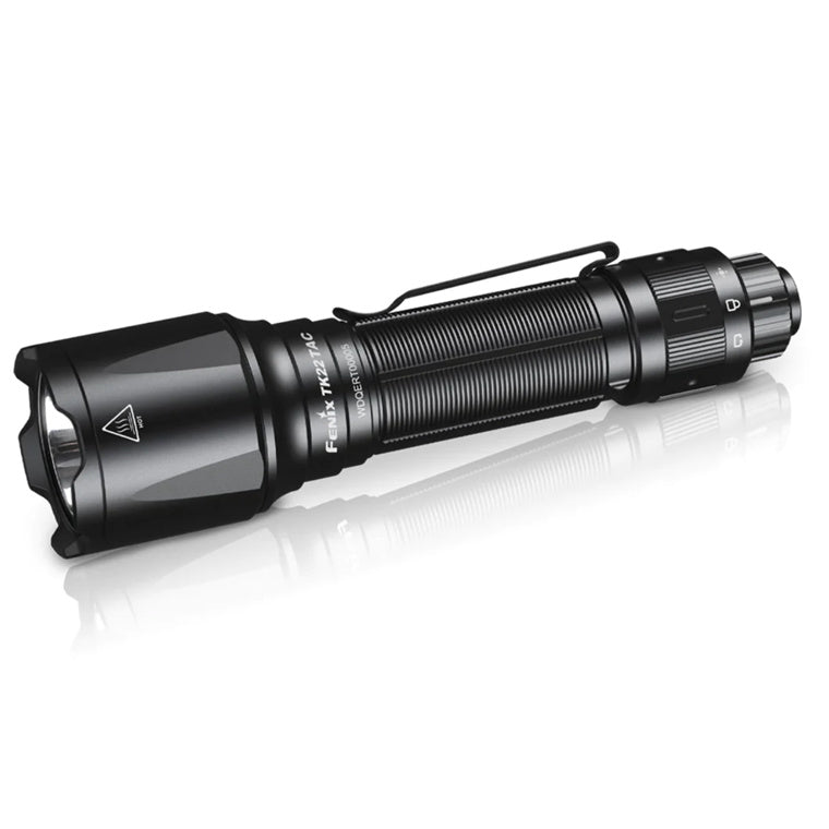 Fenix Tactical Flashlights TK22 TAC Rechargeable LED Torch Max 2,800 Lumens, Head: 1.57" (40mm), Military and Duty Design, Powered by 1 x21700 5000mAH Li-ion Battery, Build-in USB-C Charging Port, Tactical Tail Switch, 5 Years Free Repair W