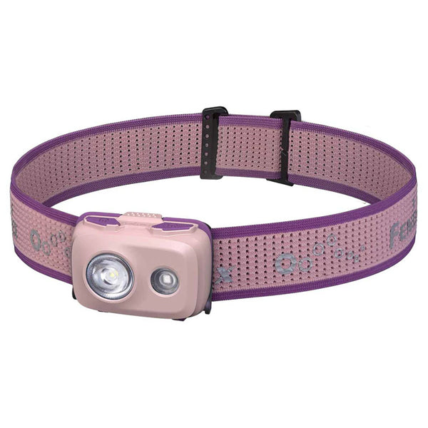 Fenix Camping & Hiking HL16 Pink Running Headlamp Max 450 Lumens, Powered by 3 x AAA Alkaline Batteries. Compact, Max 104m, Dual Switch, 3 x AA Alkaline Batteries are Included. 5 Years Free Repair Warranty (Battery for 1 year)!