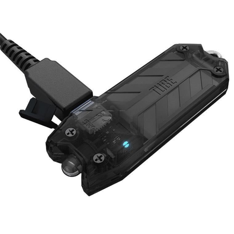 Nitecore T Series Tube UV Tiny USB Charging Keyring. Integrated Li-ion Battery. USB Rechargeable Ultraviolet LED Light 500mW Power, 365nm Wavelength Ultraviolet LED