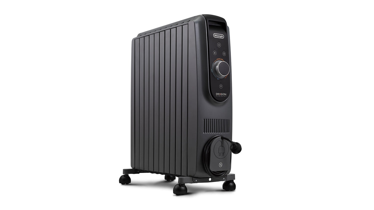 DeLonghi Dragon5 Connect 2400W 10 Fin Oil Column Heater with Wi-Fi - Grey (TRD51024WIFI.G)