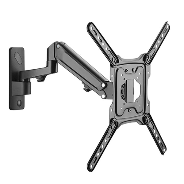 KONIC 23"-55" Full-Motion TV Wall Mount - Aluminum - Gas Spring - Weight Capacity 5-23kg