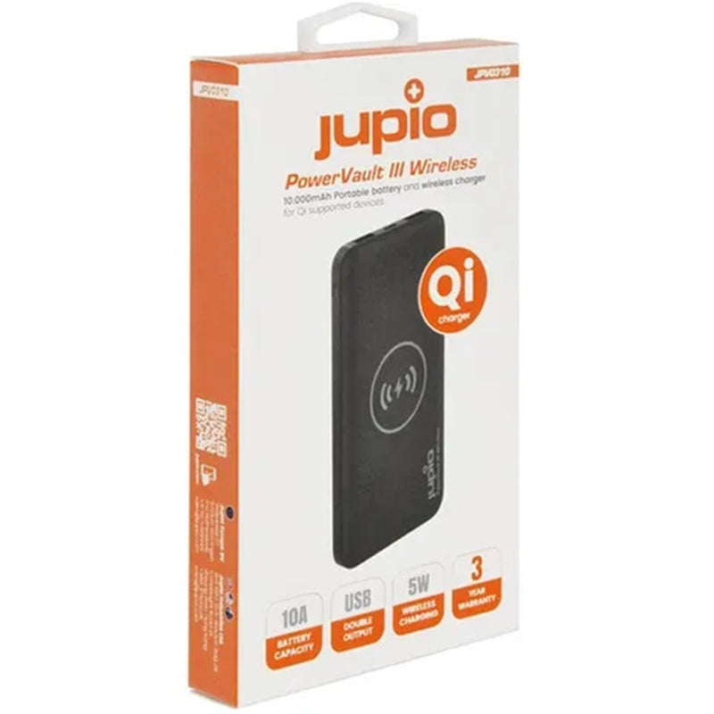 Jupio 10000mAh Power Bank Vault III 2-Port USB & Wireless