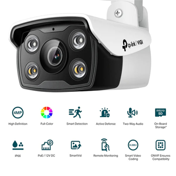 TP-Link VIGI C340 (4mm) VIGI 4MP Outdoor Full-Colour Bullet Network Camera