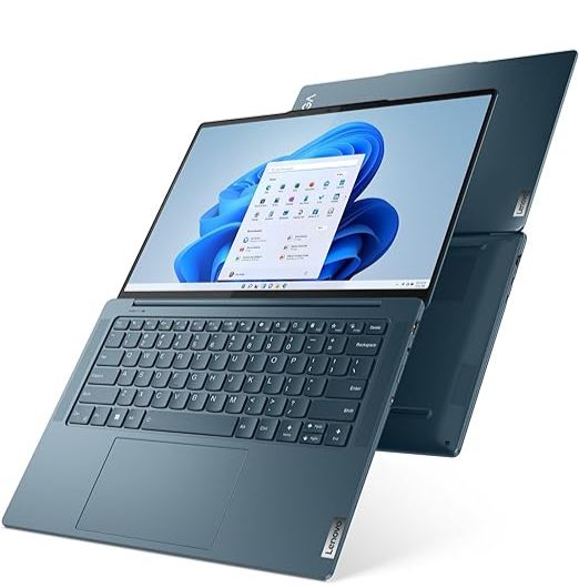 Lenovo Yoga Pro 7 14IRH8 Laptop, 14.5-inch 2.5K, 16GB RAM, 512GB SSD, Intel i7-13700H, Intel Iris Xe Graphics, Windows 11 Home, Tidal Teal, 82Y7005WAU