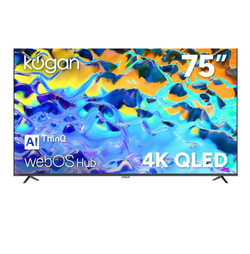 Kogan 75" QLED 4K WebOS ThinQ AI Smart TV - W94Q