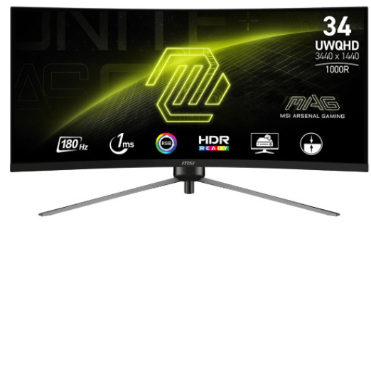 MSI MAG 345CQR 34" 180Hz Curved Ultrawide Gaming Monitor