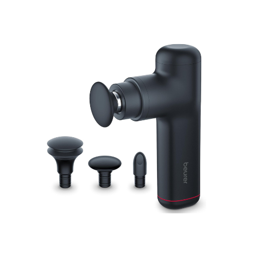 Beurer Fitness MG79 Sensitive Deep Tissue Massage Gun 3 head attachments, 3 speed settings, 3 Hours Operation time, 1.5 Hours Charging time