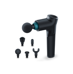 Beurer Fitness MG185 Elite Max Therapy Device Massage Gun 1 kg Lightweight, 5 head attachments, 9 intensity levels, 5.5 hours operating time Use for self-myofascial release, relieve muscle soreness and stiffness.