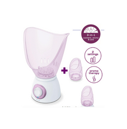 Beurer Beauty FS60 Facial sauna is ideal both for cosmetic facial care and for inhalation with the appropriate steam attachment for mouth and nose inhalation
