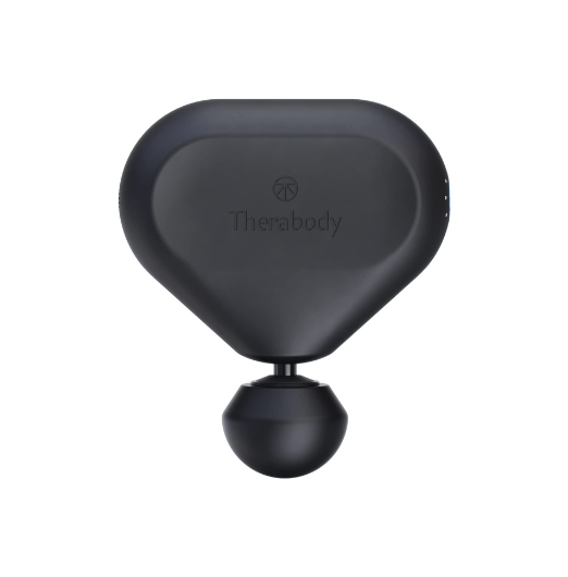 Therabody Theragun Mini (2nd Gen) Therapy Device (Black) 20% smaller and 30% lighter than the 1st Gen with bluetooth, for fully body use, 3 head attachments, 120mins battery life, helps relieve muscle soreness and stiffness