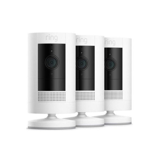 RING Stick Up Cam Battery (3rd Gen) - White, 3 Pack
