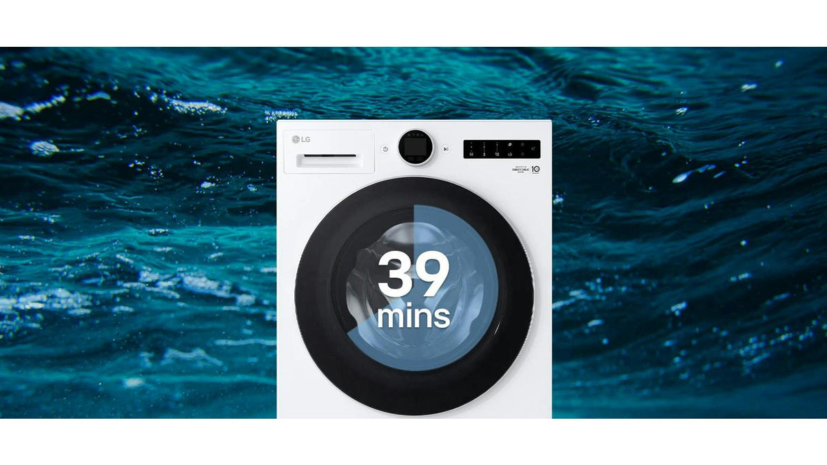 LG Series 9.9kg Front Loader Washing Machine - White (WX9-1409W)